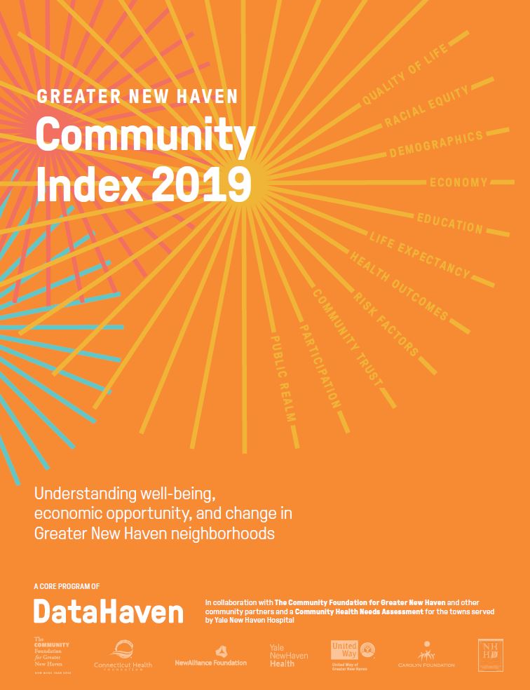 2019 Greater New Haven Index DataHaven Connecticut Data study Cover