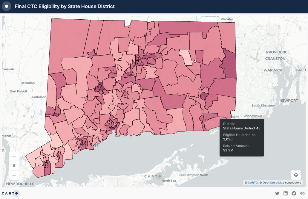 legislative district datahaven connecticut data analysis on child tax credit