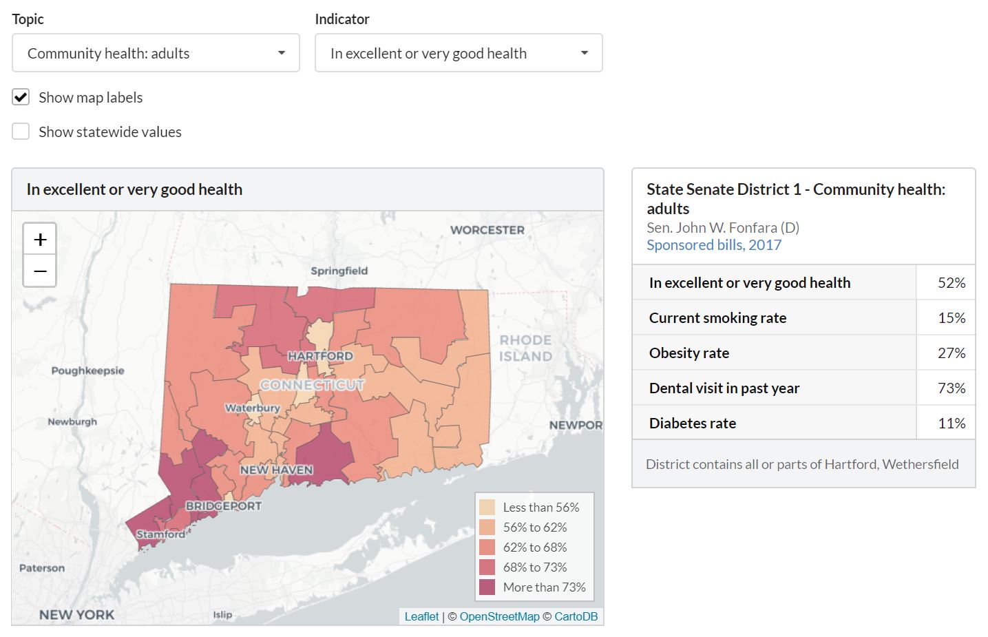 Connecticut General Assembly House and Senate District Data Profiles