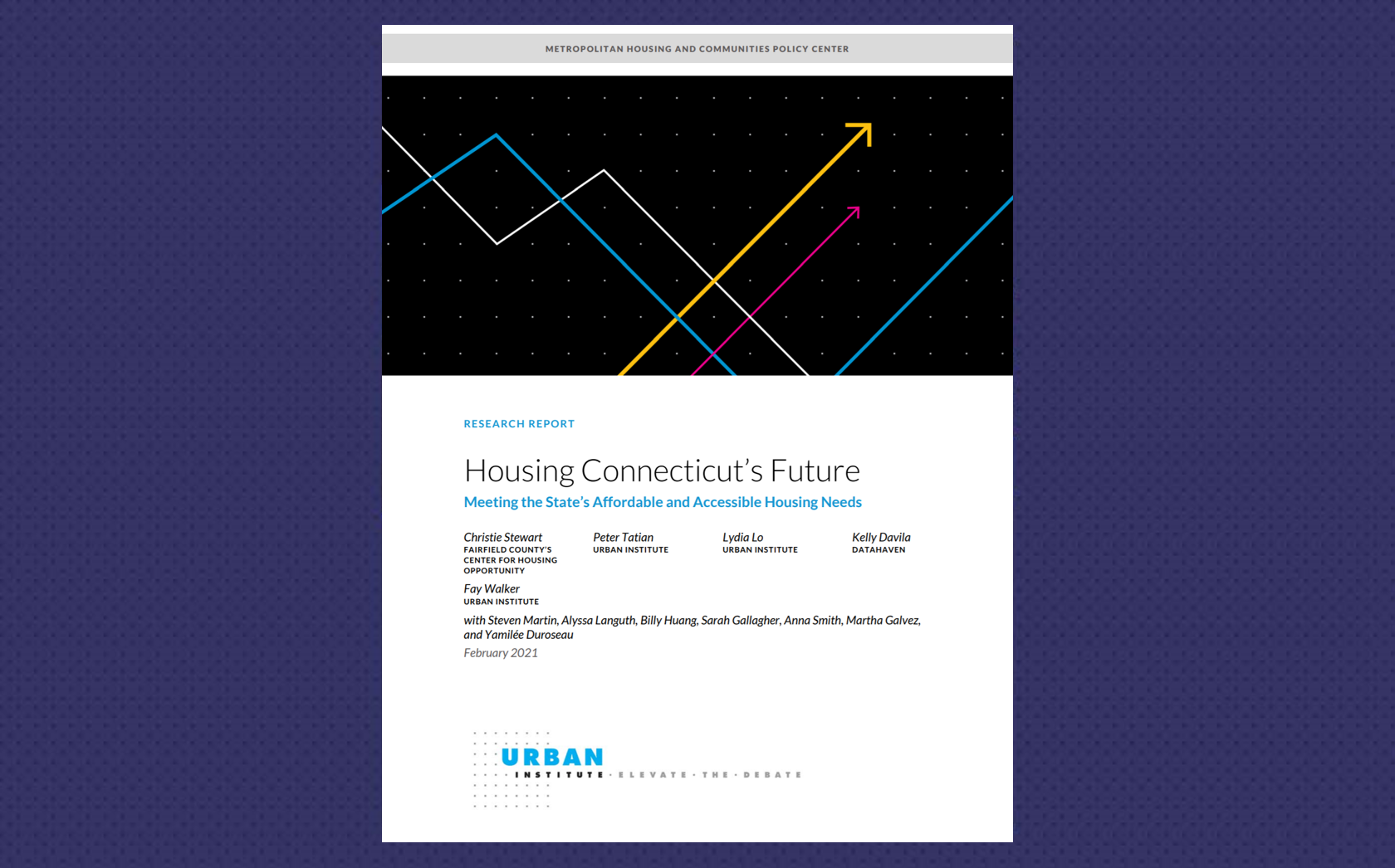 2021 Connecticut housing data report cover thumbnail