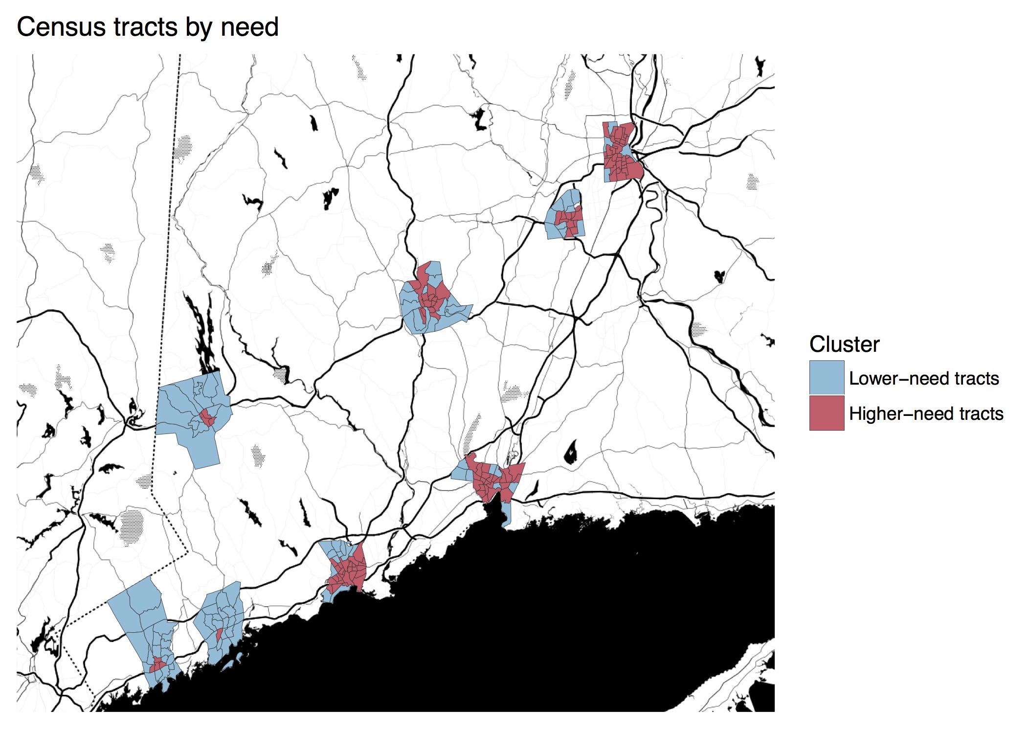 Connecticut data 500 cities project DataHaven map